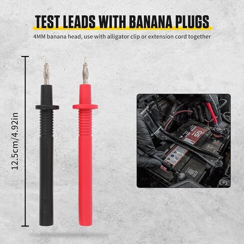 Electrical Multimeter Test Lead Set - BELEY 92PCS Automotive Circuit Terminal Test Leads Diagnostic Wiring Tool Kit with Alligator Clips and SRS Connector for Car Diagnostics, Testing and Repair in Kuwait