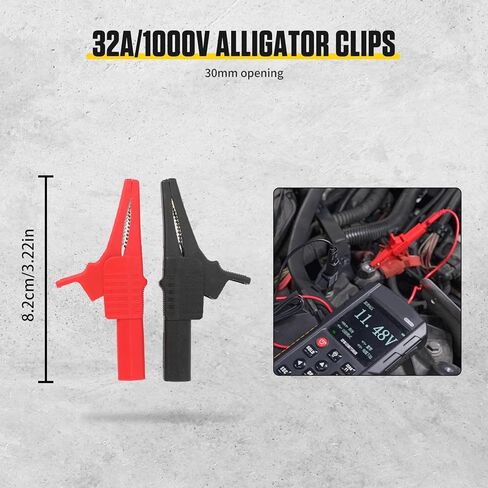 Electrical Multimeter Test Lead Set - BELEY 92PCS Automotive Circuit Terminal Test Leads Diagnostic Wiring Tool Kit with Alligator Clips and SRS Connector for Car Diagnostics, Testing and Repair in Kuwait