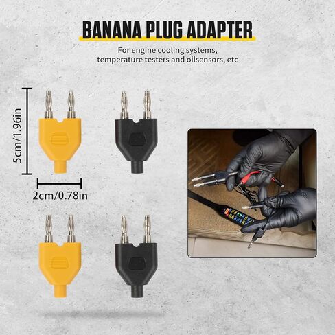 Electrical Multimeter Test Lead Set - BELEY 92PCS Automotive Circuit Terminal Test Leads Diagnostic Wiring Tool Kit with Alligator Clips and SRS Connector for Car Diagnostics, Testing and Repair in Kuwait