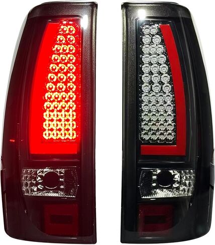مصباح خلفي LED الكل في واحد لسيارة Chevy Silverado 1500 2500(1999-2002)، 1500HD 2500HD(2001-2002)، GMC Sierra 1500 2500(1999-2003)، 1500HD 2500HD(2001-2003)، نسخة مطورة من مجموعة الضوء الخلفي. in Kuwait