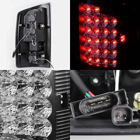 AKKON-للأسود 07-08 دودج رام 1500 07-09 رام 2500 3500 شاحنة بيك اب LED أضواء خلفية استبدال مصابيح الفرامل in Saudi Arabia