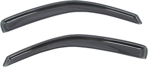 IKON MOTORSPORTS in Channel Window Visors Compatible with 2005-2021 Nissan Frontier Extended Cab, Slim Style Acrylic Smoke Rain Guards, Side Window Wind Deflectors 2PCS in Saudi Arabia