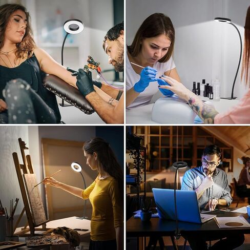 Clip on Light LED Reading Study Lamp,3 Eye-Care Color Modes with 10 Brightness, Adjustable Clip Light for Bed Headboard Reading in Bed Bedroom in Saudi Arabia