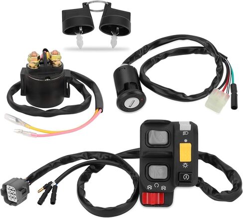 M MATI Handlebar Key Starter Relay Switch Kit for Honda Recon 250 ES TRX250TE 2002 2003 2004 Electric Shift 35020-HM8-A50 35100-HM8-000 35850-HM8-A41 in Saudi Arabia