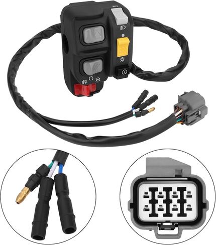 M MATI Handlebar Key Starter Relay Switch Kit for Honda Recon 250 ES TRX250TE 2002 2003 2004 Electric Shift 35020-HM8-A50 35100-HM8-000 35850-HM8-A41 in Saudi Arabia