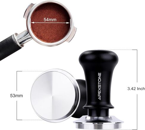 Apexstone Espresso Tamper 51mm Spring Loaded, Coffee Tamper Spring Loaded 51mm, Calibrated Espresso Tamper 51mm in Saudi Arabia