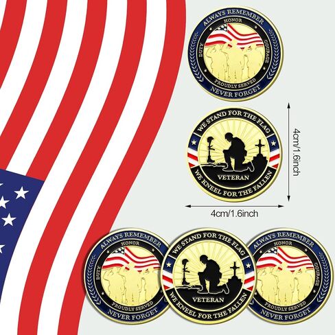 10 Pcs Military Challenge Coins Veteran Thank You for Your Service Army Challenge Appreciation Individual Collectible Coins for Veterans Day Gift (Classic) in Saudi Arabia