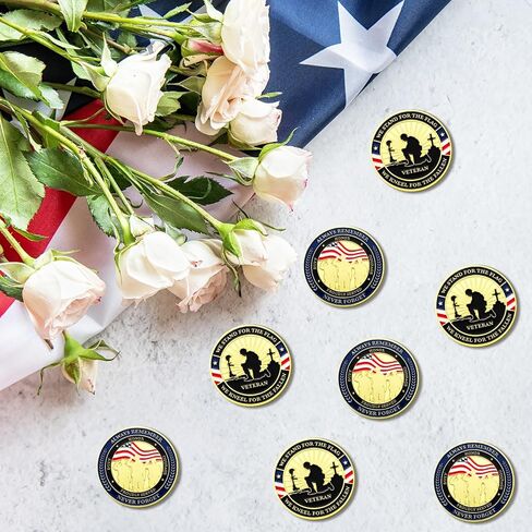 10 Pcs Military Challenge Coins Veteran Thank You for Your Service Army Challenge Appreciation Individual Collectible Coins for Veterans Day Gift (Classic) in Saudi Arabia