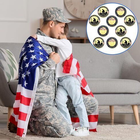 10 Pcs Military Challenge Coins Veteran Thank You for Your Service Army Challenge Appreciation Individual Collectible Coins for Veterans Day Gift (Classic) in Saudi Arabia