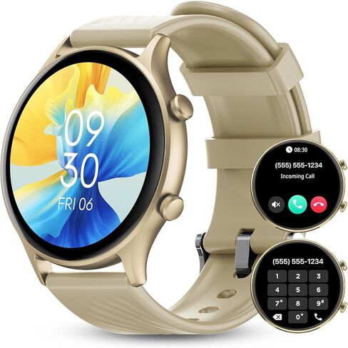 Smart Watch for Men,Answer/Dial Calls,Waterproof Fitness Watch with 150+ Sport Modes, Heart Rate Monitor, Smartwatch for iPhone Android Compatible, 1.4“ Round Black in Saudi Arabia