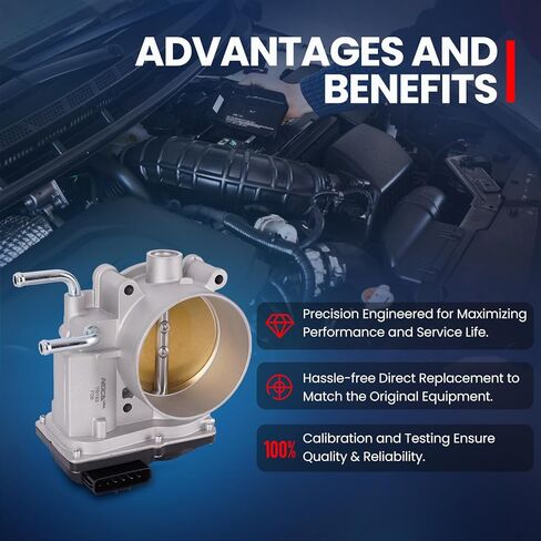 MOCA S20182 Throttle Body Fits 2014-2020 for INFINITI QX80 5.6L & 2017-2020 for Nissan Armada 5.6L & 2016-2021 for Nissan TITAN XD 5.6L & 2011-2013 for INFINITI QX56 5.6L in Saudi Arabia