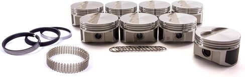Wiseco PTS504A3 Pro Tru Street Pistons، كتلة صغيرة تشيفي 4.030 بوصة مسطحة in Kuwait