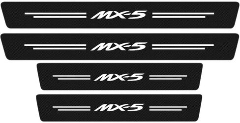 4 قطع سيارة من ألياف الكربون عتبة الباب حامي لمازدا MX5 MX-5 ND RF مياتا عتبة الباب جرجر بلايت ملصقات باب دخول الحرس المضادة للخدش عتبة حافة الحرس الملحقات in Saudi Arabia