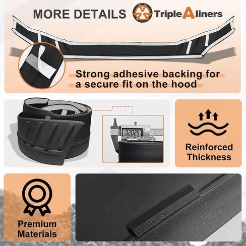 TripleAliners غطاء محرك السيارة منحرف حامي متوافق مع 2024 2025 2026 تويوتا تاكوما الملحقات غطاء محرك السيارة حامي TPE علة عاكس درع استبدال in Saudi Arabia