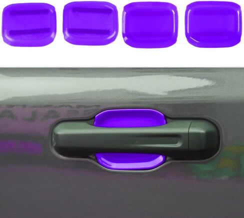 Exterior Moulding for Jeep JT Gladiator 2018+ 4-Door Outer Door Handle Bowl Decoration Shell Cover Trim (Black) in Saudi Arabia