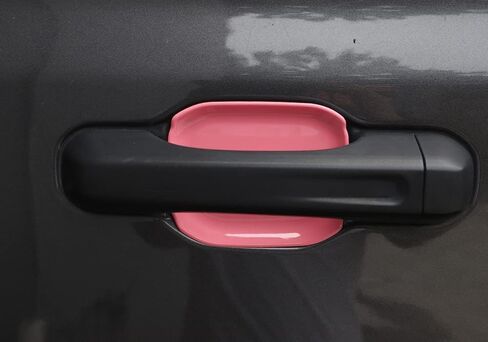 Exterior Moulding for Jeep JT Gladiator 2018+ 4-Door Outer Door Handle Bowl Decoration Shell Cover Trim (Black) in Saudi Arabia
