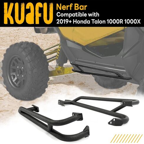 KUAFU Nerf Bar Compatible with 2019+ Honda Talon 1000R 1000X Replacement for NB-H-TAL-00 Rock Sliders Tree Kickers in Saudi Arabia
