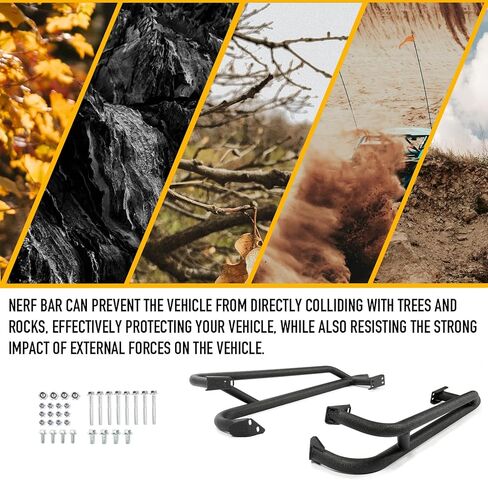 KUAFU Nerf Bar Compatible with 2019+ Honda Talon 1000R 1000X Replacement for NB-H-TAL-00 Rock Sliders Tree Kickers in Saudi Arabia