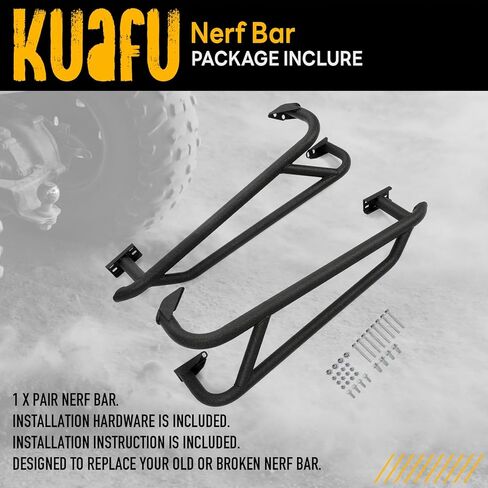 KUAFU Nerf Bar Compatible with 2019+ Honda Talon 1000R 1000X Replacement for NB-H-TAL-00 Rock Sliders Tree Kickers in Saudi Arabia