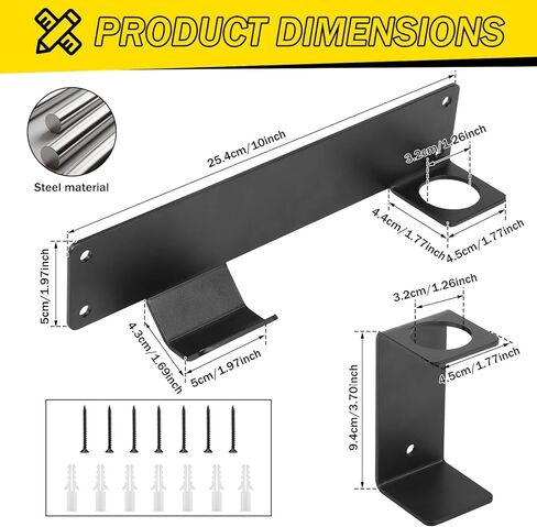 Wall Mount Floor Jack Stand Rack Organizer, Heavy Duty Mount Brackets, Hydraulic Jack Holder, Garage Tool Organizer for Workshops, Tower Racing Trailer Accessories Tool in Saudi Arabia