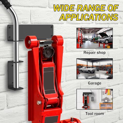 Wall Mount Floor Jack Stand Rack Organizer, Heavy Duty Mount Brackets, Hydraulic Jack Holder, Garage Tool Organizer for Workshops, Tower Racing Trailer Accessories Tool in Saudi Arabia