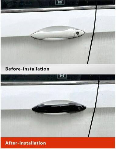 YINGTUU Door Handle Cover for Honda Accord 2013-2017 Pilot 2016-2022 Ridgeline 2017-2024 Exterior Accessories Protection Stickers Decals with Smart Keyhole Glossy Black in Saudi Arabia