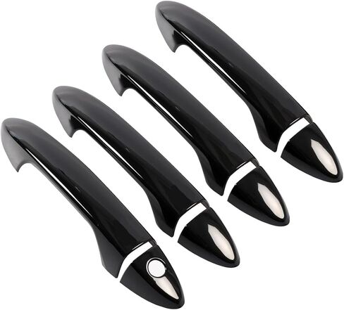 YINGTUU Door Handle Cover for Honda Accord 2013-2017 Pilot 2016-2022 Ridgeline 2017-2024 Exterior Accessories Protection Stickers Decals with Smart Keyhole Glossy Black in Saudi Arabia