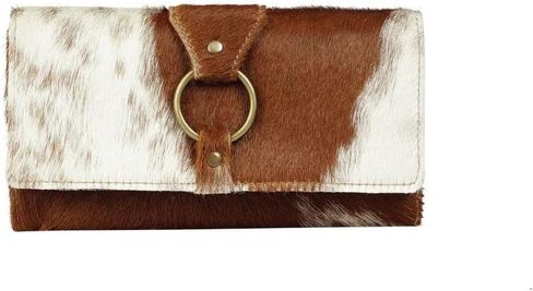 Myra Bag Women's Wallets - White Alone RFID Blocking Wallet for Women, Black and White Cowhide Hairon and Leather Wallets for Women, Credit Card Holder for Women, Ladies Wallet in Saudi Arabia