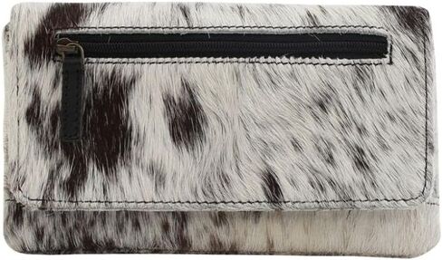 Myra Bag Women's Wallets - White Alone RFID Blocking Wallet for Women, Black and White Cowhide Hairon and Leather Wallets for Women, Credit Card Holder for Women, Ladies Wallet in Saudi Arabia