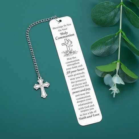 Baptism Gifts for Girls Catholic Boys Christmas Stocking Stuffers First Communion Gifts for Girls Boys Christian Gift for Women Religious Gift for Women Confirmation Bookmark Easter Basket Stuffer in Saudi Arabia