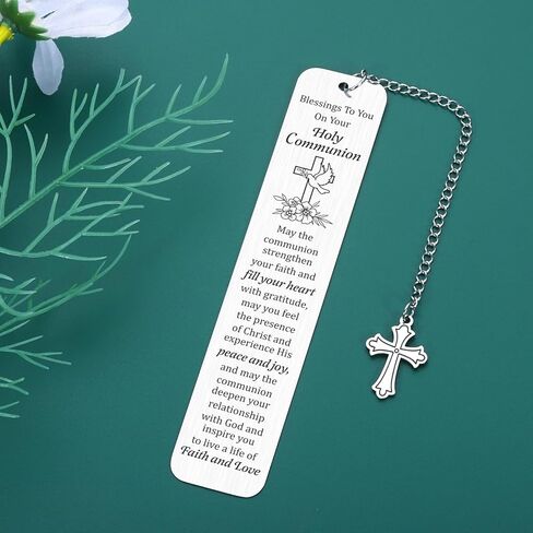 Baptism Gifts for Girls Catholic Boys Christmas Stocking Stuffers First Communion Gifts for Girls Boys Christian Gift for Women Religious Gift for Women Confirmation Bookmark Easter Basket Stuffer in Saudi Arabia