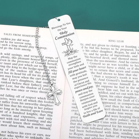 Baptism Gifts for Girls Catholic Boys Christmas Stocking Stuffers First Communion Gifts for Girls Boys Christian Gift for Women Religious Gift for Women Confirmation Bookmark Easter Basket Stuffer in Saudi Arabia