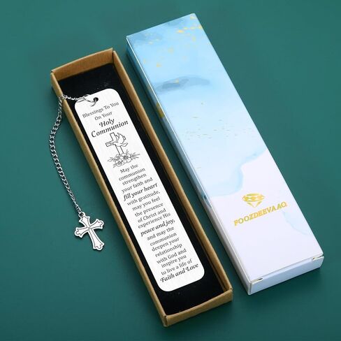 Baptism Gifts for Girls Catholic Boys Christmas Stocking Stuffers First Communion Gifts for Girls Boys Christian Gift for Women Religious Gift for Women Confirmation Bookmark Easter Basket Stuffer in Saudi Arabia