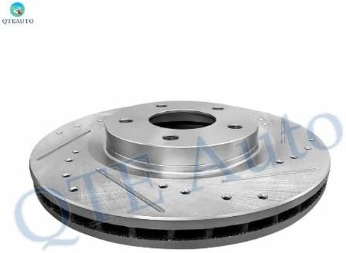 PM Auto Front Drilled Slotted Brake Disc Rotors 294mm Fits For 2007-2017 Jeep Patriot in Saudi Arabia