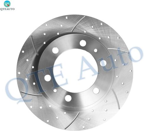 PM Auto Set of 12 Front 319mm-Rear 312mm Drilled Slotted Brake Disc Rotors-Ceramic Brake Pad Kit Replacement For 2003-2009 Toyota 4Runner in Saudi Arabia