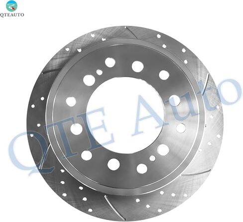 PM Auto Set of 12 Front 319mm-Rear 312mm Drilled Slotted Brake Disc Rotors-Ceramic Brake Pad Kit Replacement For 2003-2009 Toyota 4Runner in Saudi Arabia