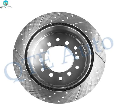 PM Auto Set of 12 Front 319mm-Rear 312mm Drilled Slotted Brake Disc Rotors-Ceramic Brake Pad Kit Replacement For 2003-2009 Toyota 4Runner in Saudi Arabia
