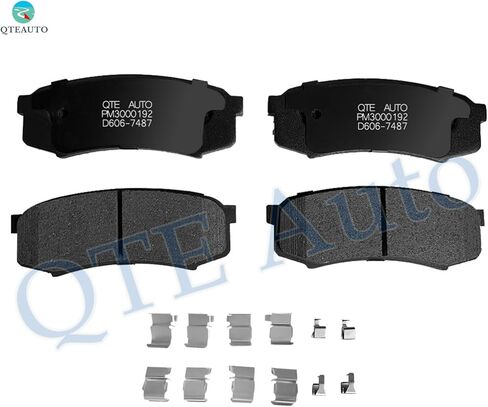 PM Auto Set of 12 Front 319mm-Rear 312mm Drilled Slotted Brake Disc Rotors-Ceramic Brake Pad Kit Replacement For 2003-2009 Toyota 4Runner in Saudi Arabia