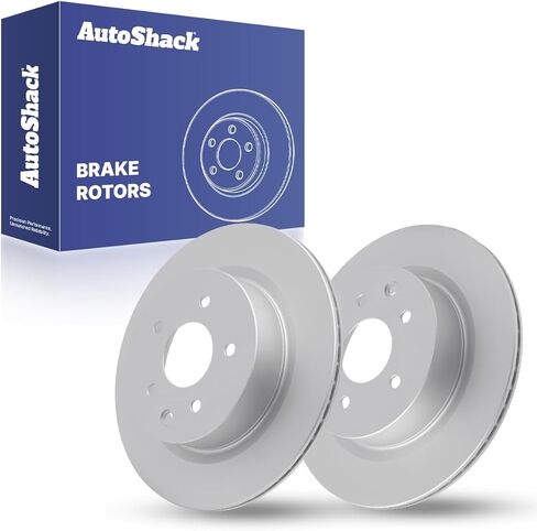 AutoShack 12.11" (307.7 mm) Rear Vented Drilled & Slotted Brake Rotors E-Coated Replacement for 2009-2014 Nissan Maxima 2016-2023 Nissan Maxima 2-PC Set ShadowGuard in Saudi Arabia