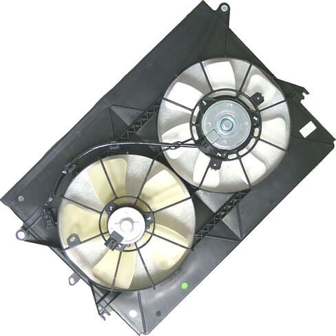 مجموعة مروحة المبرد والمكثف المزدوج تناسب Scion tC 2005 2006 2007 2008 2009 2010 استبدال 1636122051، 1636128081، 1636323010 1 قطعة in Saudi Arabia