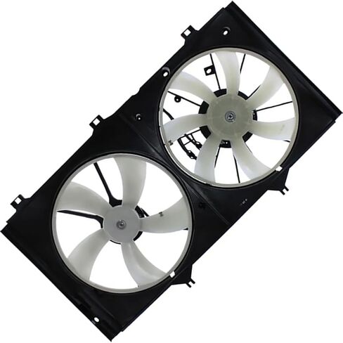 Dual Radiator and Condenser Fan Assembly fits Lexus ES350 2007 2008 2009 2010 2011 fits Toyota Camry,Venza 2007 2008-2013 Replacement 163630A150, 163630P030, 16361AD030 1PCS in Saudi Arabia