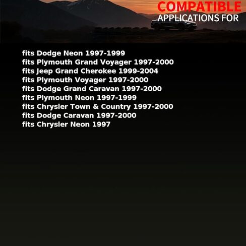 وحدة مروحة تبريد المحرك تناسب دودج جراند كارافان، نيون 1997-2000 تناسب جيب جراند شيروكي 1999-2004 تناسب كرايسلر نيون، تاون آند كانتري 1997-2000 استبدال 5017491AB قطعة واحدة in Saudi Arabia