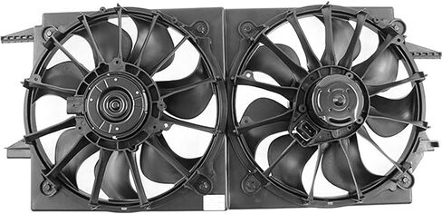Dual Radiator and Condenser Fan Assembly fits Chevrolet Malibu,Classic 1997 1998 1999 2000-2005 fits Oldsmobile Alero,Cutlass 1997-2004 fits Pontiac Grand Am 1999-2005 1Pcs in Saudi Arabia