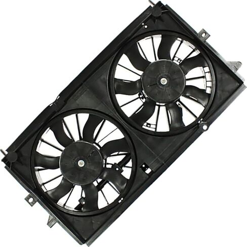 Dual Radiator and Condenser Fan Assembly fits Chevrolet Impala 2000 2001 2002 2003 1 Piece in Saudi Arabia