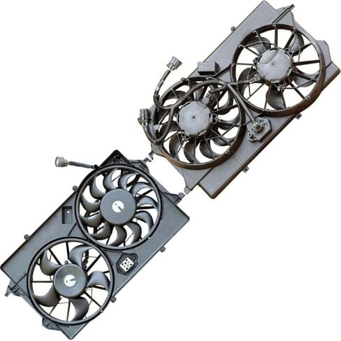Dual Radiator and Condenser Fan Assembly fits Ford Focus 2005 2006 2007 Replacement 6S4Z8C607AA 1 Pcs in Saudi Arabia