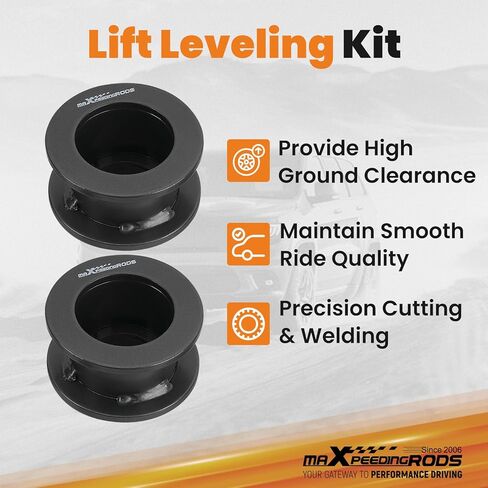 maXpeedingrods 1-3" Front & 2" Rear Leveling Lift Kit for 2000-2006 Chevy Avalanche Tahoe Suburban Yukon Escalade 6-Lug Truck, with Front Rear Shock Extenders in Saudi Arabia