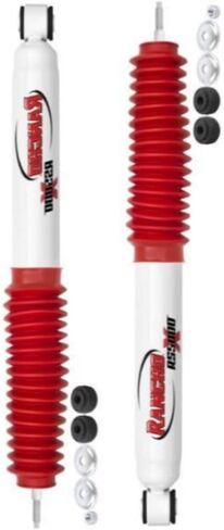 RS5000X Series Set of Front & Rear Shocks fits 1987 1995 Wrangler with 2.5" Lift - Improved Handling and Stability - Includes TrendsAuto Decal in Saudi Arabia