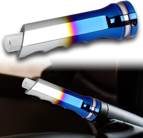 W-POWER Universal Auto Car Aluminum Handbrake Cover Hand Brake Sleeve Handle Protector (JDM Bride - Carbon Fiber with Neo Chrome) in Saudi Arabia