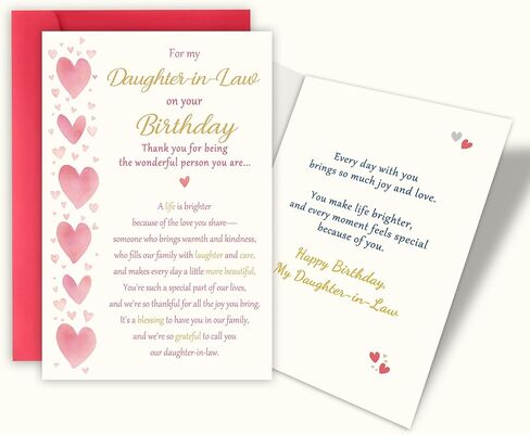 Happy Birthday Card for Daughter, Birthday Card from Mom Dad Parents.Heartwarming Birthdays Gifts in Saudi Arabia