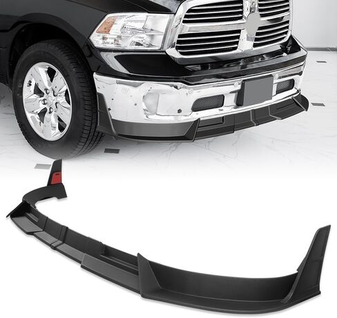 Matte Black ABS Front Bumper Lip Body kit, Compatible with 2013-2018 Ram 1500/2019-2024 Ram 1500 Classic, STP-Style Splitter Trim Protection Spoiler, 6PCS in Saudi Arabia